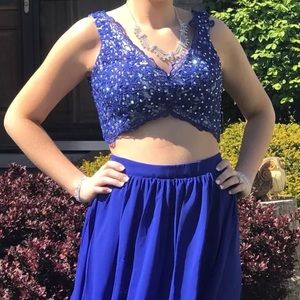 Beautiful Two Piece Prom Dress